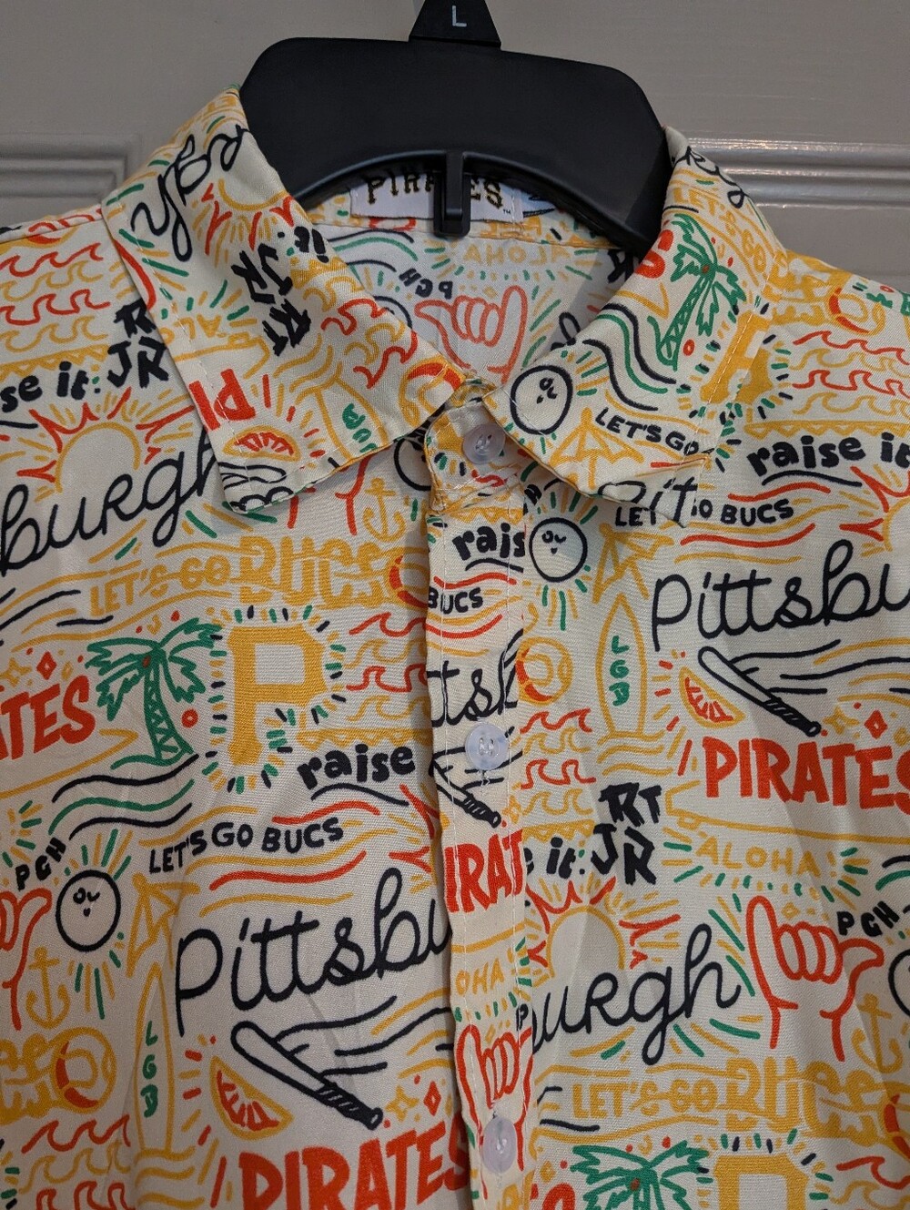 Pittsburgh Pirates Hawaiian Shirt Tropical Vacation baseball MLB XL